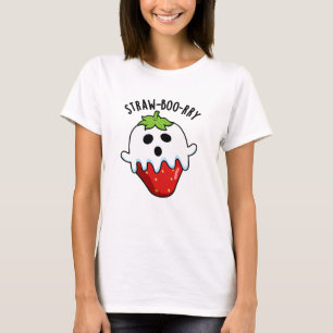 Camiseta Strawberry Pun divertida de paja