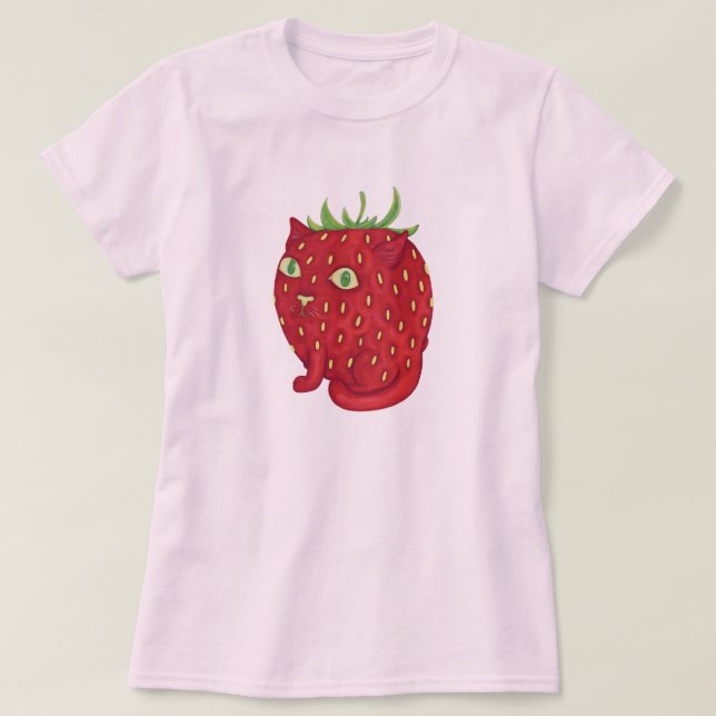 Camiseta Strawberry Tabby Cat (Diseño del anverso)