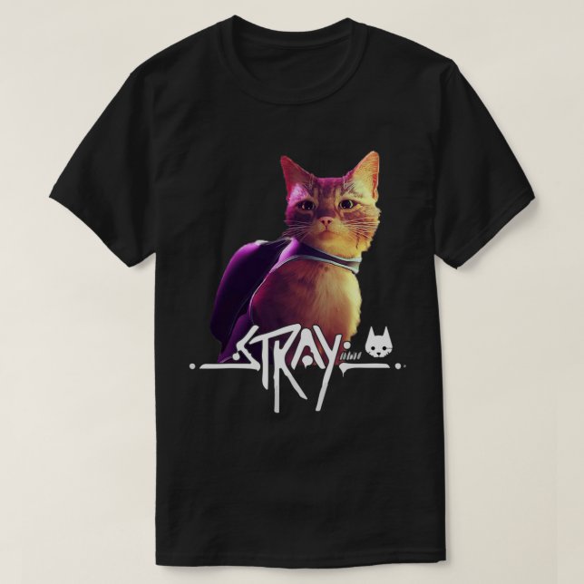 Camiseta stray game stray video game   (Diseño del anverso)