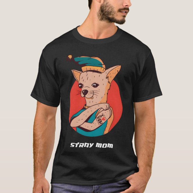 Camiseta Stray Mom funny (Anverso)