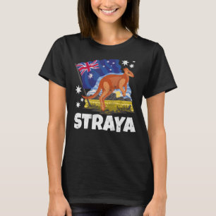 Camiseta Straya Kangaroo Patriótico Bandera Australiana