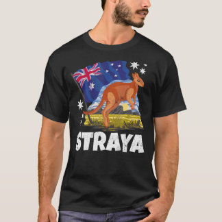 Camiseta Straya Kangaroo Patriótico Bandera Australiana