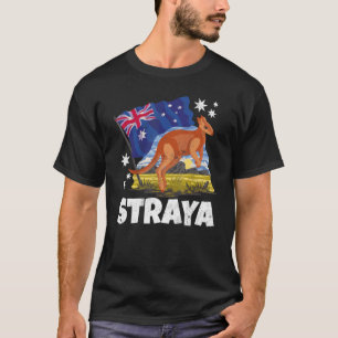 Camiseta Straya Kangaroo Patriótico Bandera Australiana