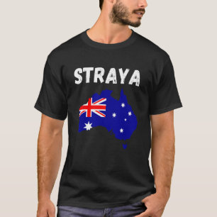 Camiseta Straya Mapa de Australia Bandera Orgulloso Aussie