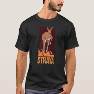 Camiseta Straya Patriótico Australiano Kangaroo Australia