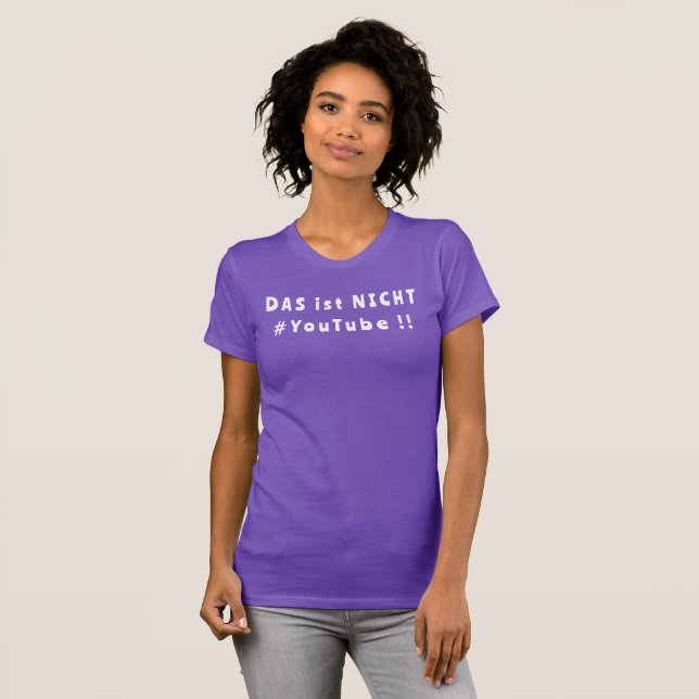 Camiseta #StreamerGirl Twitch deutsch violett (Anverso completo)