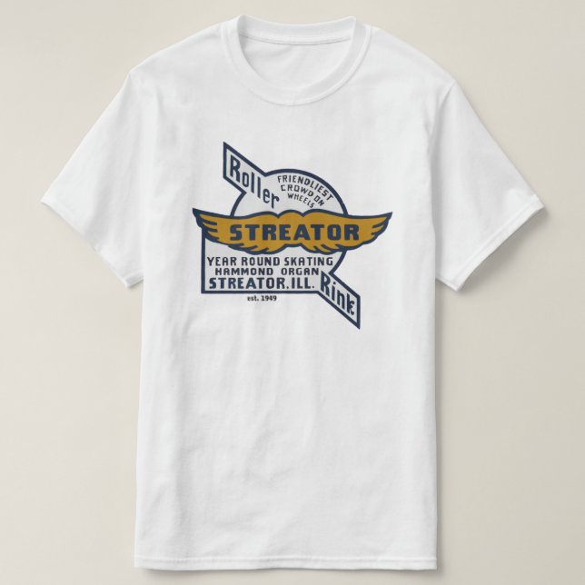 Camiseta Streator Roller Skating Rink en Streator, IL. (Diseño del anverso)