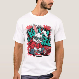 Camiseta Street Art Bunny Swag T-Shirt