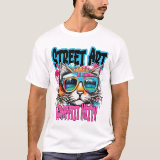 Camiseta Street Art Graffiti Kitty 1