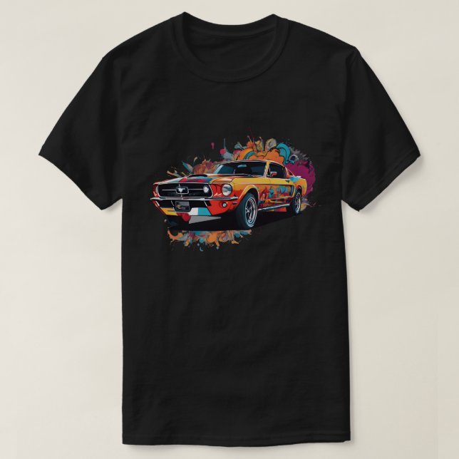 Camiseta Street Art Muscle Car Men's T-Shirt (Diseño del anverso)