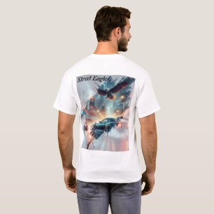 Camiseta STREET EAGLE Neon City Drift Tee — Futurista