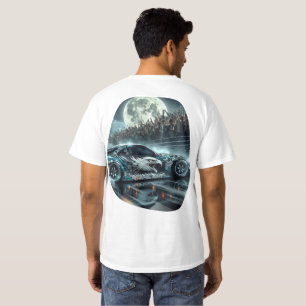 Camiseta Street Eagle Night Drift   Arte de coche de carrer