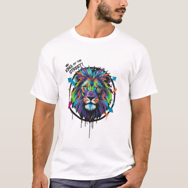Camiseta Street King Lion** (Anverso)