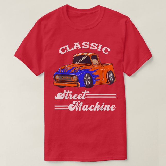 Camiseta Street Machine Classic Pickup Truck Custom Hot Rod (Diseño del anverso)