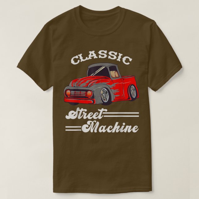 Camiseta Street Machine Classic Pickup Truck Custom Hot Rod (Diseño del anverso)