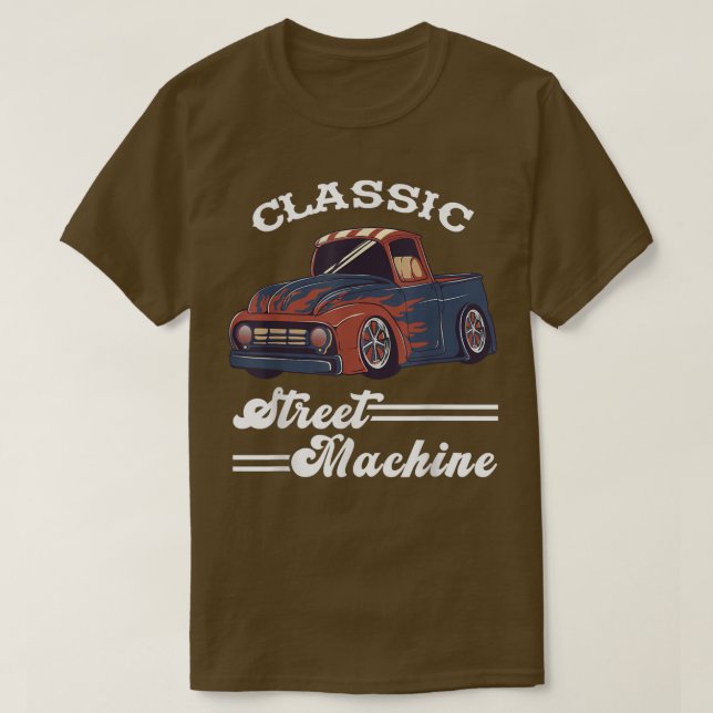 Camiseta Street Machine Classic Pickup Truck Personalizado  (Diseño del anverso)