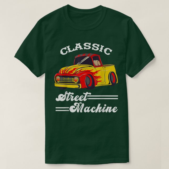 Camiseta Street Machine Classic Pickup Truck Personalizado  (Diseño del anverso)
