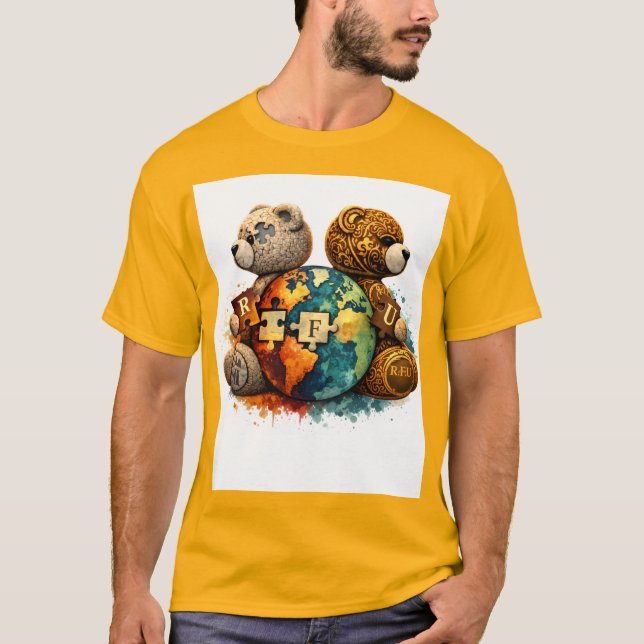 Camiseta Street Royalty Teddy Bear Graphic T-Shirt (Anverso)