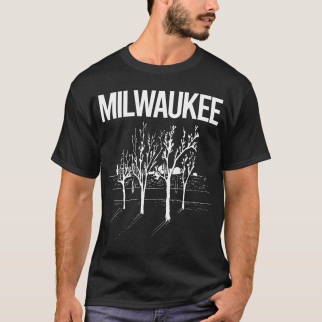 Camiseta Street Trees Milwaukee (Anverso)