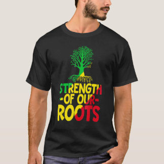 Camiseta Strength Of Our Roots Proud Afro American Black Hi