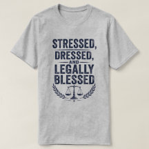 Stressed, Dressed & Legally Blessed tipografía vin