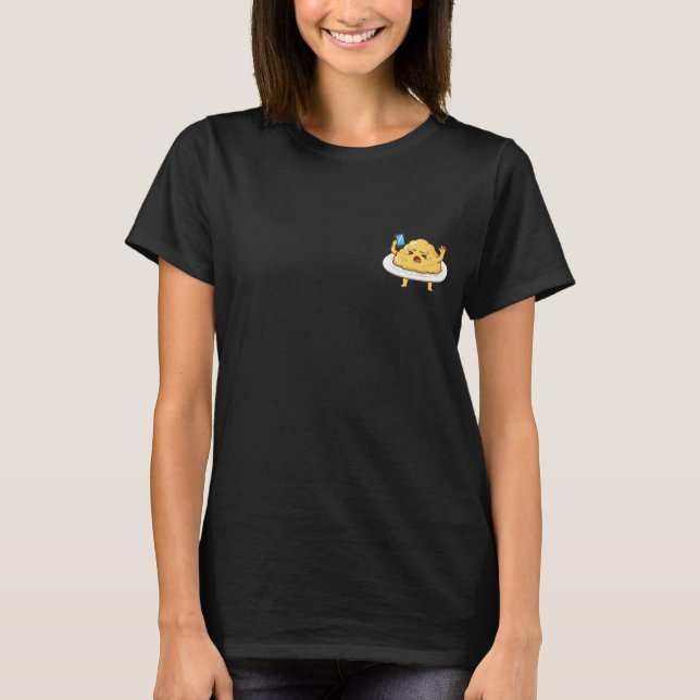 Camiseta Stressed Scrambled Eggs Cartoon (Anverso)