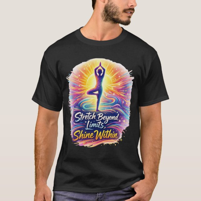 Camiseta Stretch Beyond Limits Bold Yoga Energy Tee (Anverso)