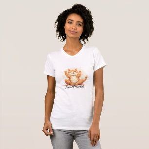Camiseta Stretch Purrfect Yoga Cat