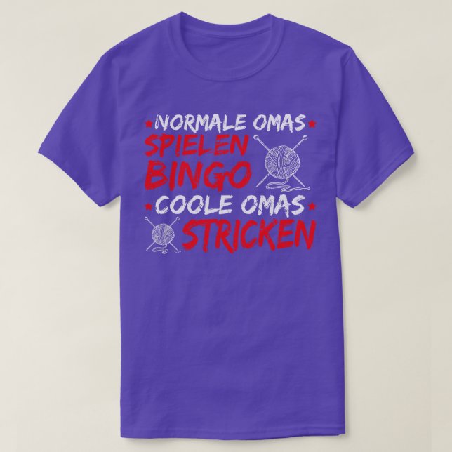 Camiseta Strickerin Geschenk Oma Lustiges Stricken (Diseño del anverso)