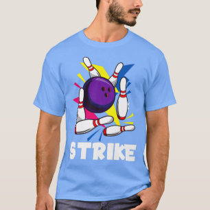 Camiseta Strike Funny Graphic Bowling Strikes League