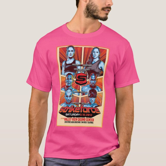 Camiseta Strikeforce Rousey Vs Kaufman (Anverso)