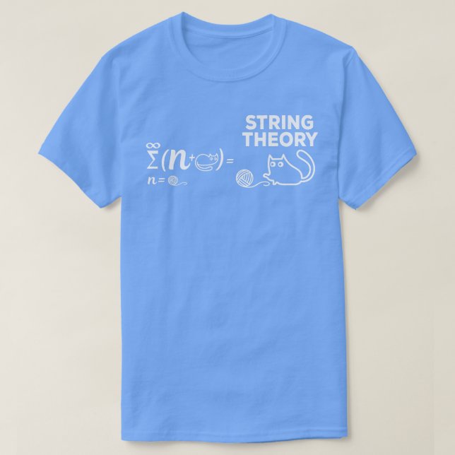 Camiseta String Theory Equation Cat Lover Physics Enthusias (Diseño del anverso)