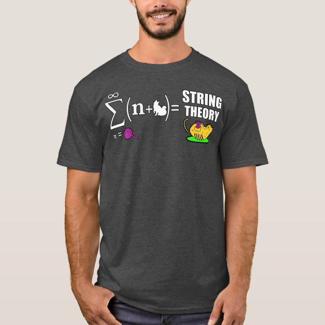 Camiseta String Theory  Funny Cat Science Quantum Physics (Anverso)