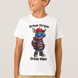 Camiseta Stripes Urbanos, Vibes Urbanas Tee De Cebra De Lar