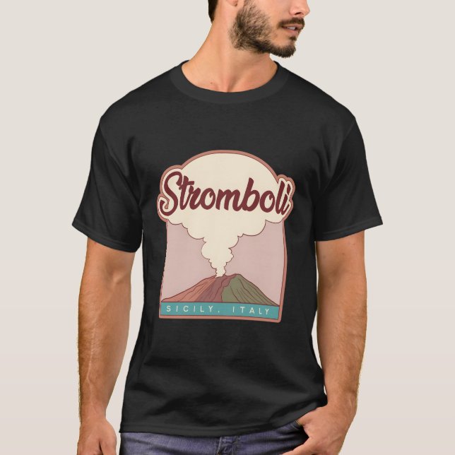Camiseta Stromboli � Sicilia, Italia (Anverso)
