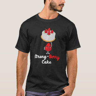 Camiseta Strong Berry Cake Weightlifter Strawberry Picking