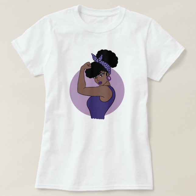 Camiseta Strong Black Woman T-Shirt (Diseño del anverso)