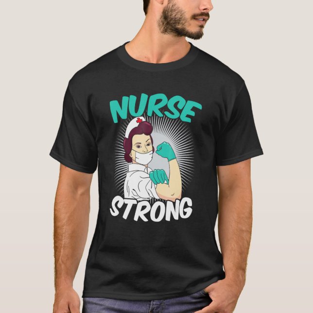 Camiseta Strong Heart Nurse Appreciation (Anverso)