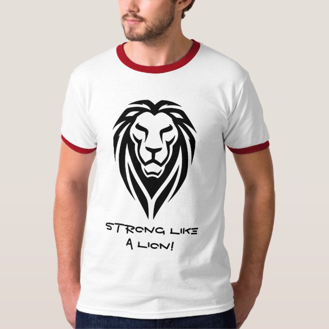 Camiseta Strong like a lion (Anverso)