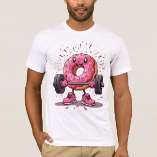 Camiseta Strong, Sweet & Sprinkled – Funny Donut Gym T-Shir
