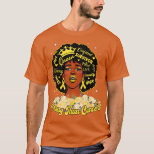Camiseta Strong Than Cancer Black Women Childhood Cancer Aw