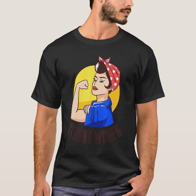 Camiseta strong women power (Anverso)