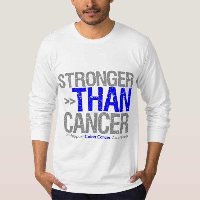 Camiseta Stronger Than Cancer - Colon Cancer (Anverso)