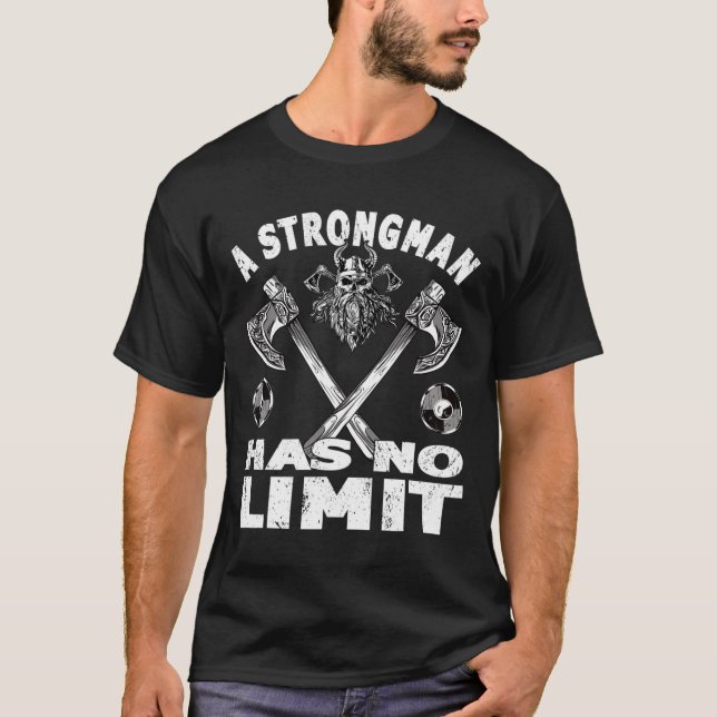 Camiseta Strongman No Tiene Poder Límite De Entrenamiento D (Anverso)
