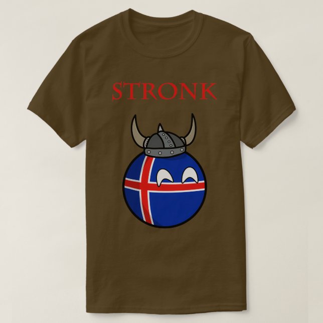 Camiseta Stronk de Islandia (Diseño del anverso)