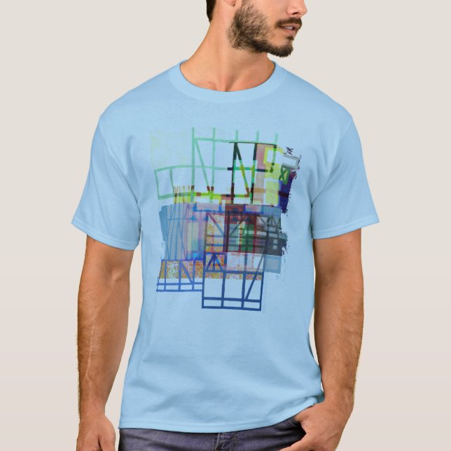 Camiseta structure in blue (Anverso)