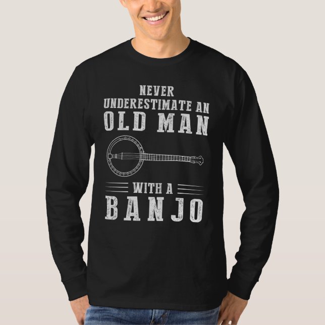 Camiseta Strumming Struckles y Chuckles: Esquí Banjo de los (Anverso)