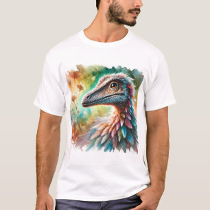 Camiseta Struthiomimus majesty 100724AREF120 - Watercolor
