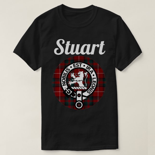 Camiseta Stuart Of Bute Clan Escocia Nombre Escudo De Armas (Diseño del anverso)