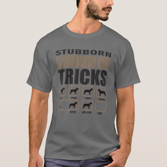 Camiseta Stubborn Bavarian Mountain Hound Design (Anverso)